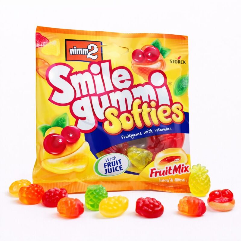 nimm2 Smilegummi Měkké plněné želé s ovocnou příchutí a vitaminy 90g